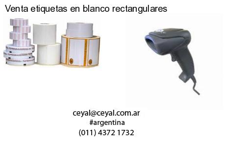 Venta etiquetas en blanco rectangulares