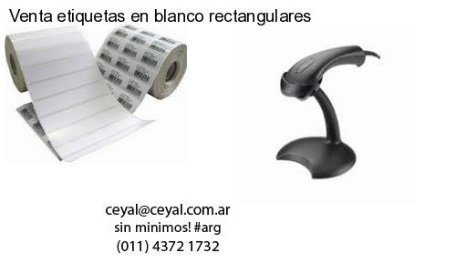 Venta etiquetas en blanco rectangulares