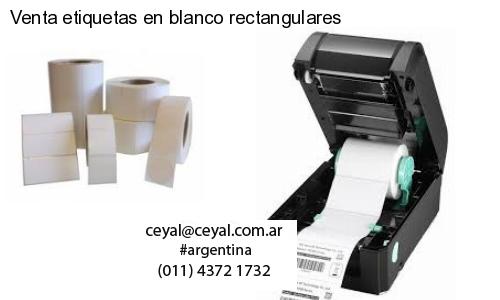 Venta etiquetas en blanco rectangulares