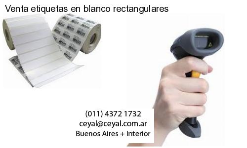 Venta etiquetas en blanco rectangulares