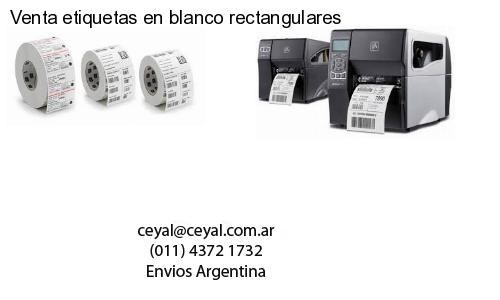 Venta etiquetas en blanco rectangulares