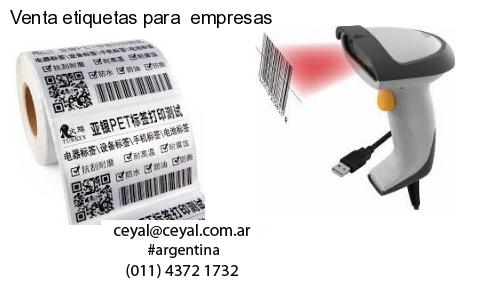 Venta etiquetas para  empresas
