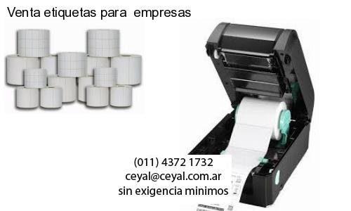 Venta etiquetas para  empresas