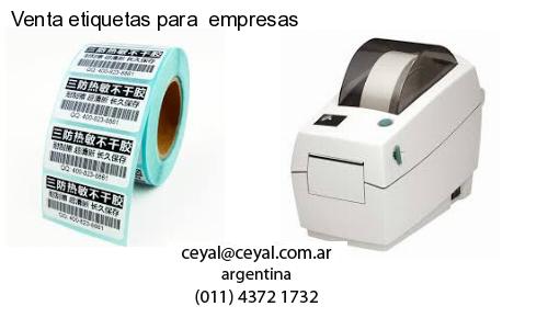 Venta etiquetas para  empresas