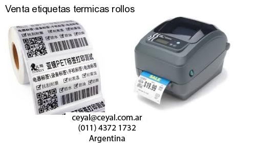 Venta etiquetas termicas rollos