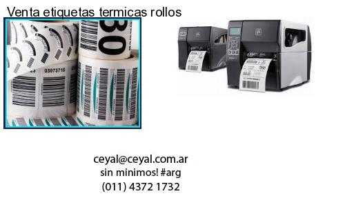 Venta etiquetas termicas rollos