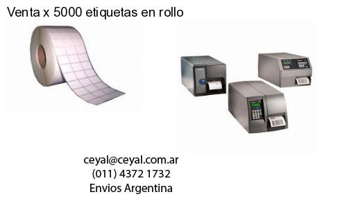 Venta x 5000 etiquetas en rollo