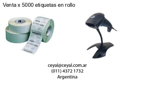 Venta x 5000 etiquetas en rollo