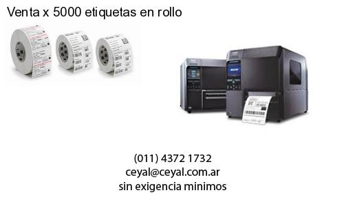 Venta x 5000 etiquetas en rollo