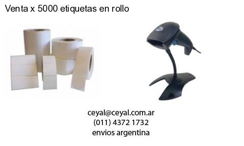Venta x 5000 etiquetas en rollo