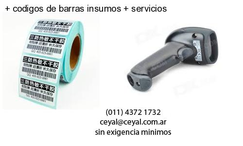   codigos de barras insumos   servicios