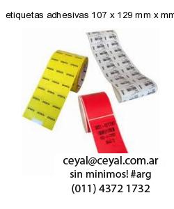 etiquetas adhesivas 107 x 129 mm x mm