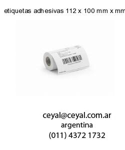 etiquetas adhesivas 112 x 100 mm x mm