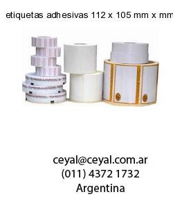etiquetas adhesivas 112 x 105 mm x mm