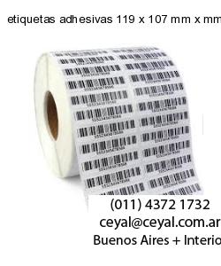 etiquetas adhesivas 119 x 107 mm x mm