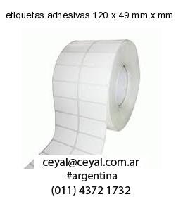 etiquetas adhesivas 120 x 49 mm x mm