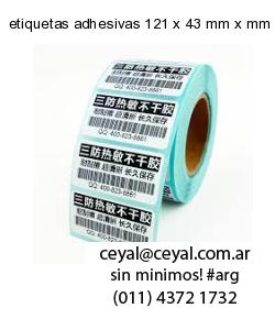 etiquetas adhesivas 121 x 43 mm x mm