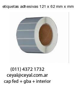 etiquetas adhesivas 121 x 62 mm x mm