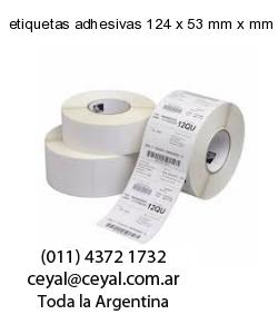 etiquetas adhesivas 124 x 53 mm x mm
