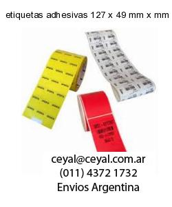 etiquetas adhesivas 127 x 49 mm x mm