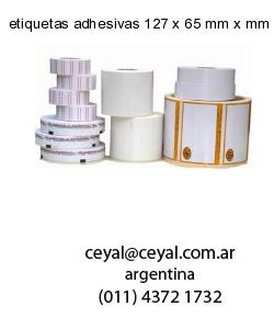 etiquetas adhesivas 127 x 65 mm x mm