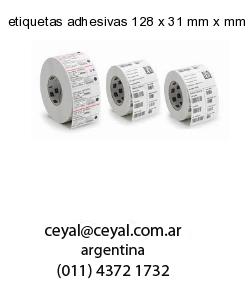 etiquetas adhesivas 128 x 31 mm x mm