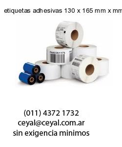 etiquetas adhesivas 130 x 165 mm x mm
