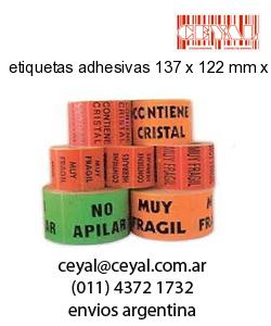 etiquetas adhesivas 137 x 122 mm x mm