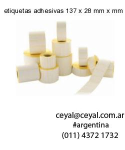 etiquetas adhesivas 137 x 28 mm x mm