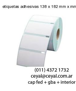 etiquetas adhesivas 138 x 182 mm x mm