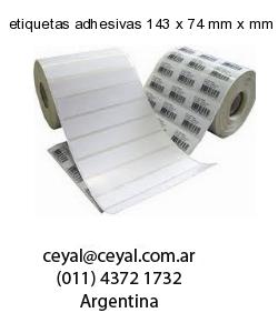 etiquetas adhesivas 143 x 74 mm x mm