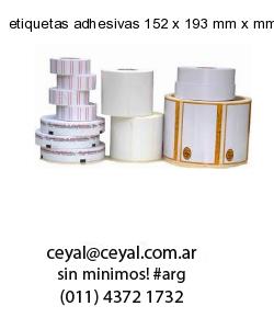 etiquetas adhesivas 152 x 193 mm x mm