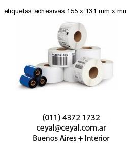 etiquetas adhesivas 155 x 131 mm x mm