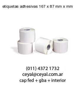 etiquetas adhesivas 167 x 87 mm x mm