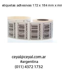etiquetas adhesivas 172 x 184 mm x mm