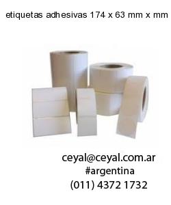 etiquetas adhesivas 174 x 63 mm x mm