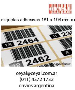 etiquetas adhesivas 181 x 198 mm x mm
