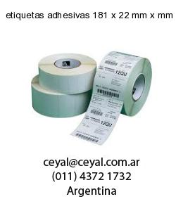 etiquetas adhesivas 181 x 22 mm x mm