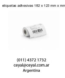 etiquetas adhesivas 182 x 123 mm x mm