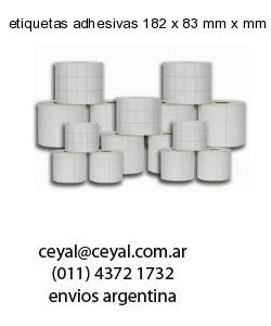 etiquetas adhesivas 182 x 83 mm x mm