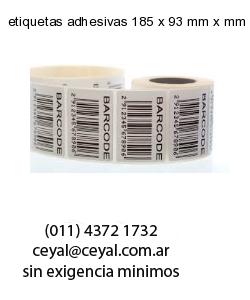 etiquetas adhesivas 185 x 93 mm x mm