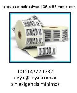 etiquetas adhesivas 195 x 87 mm x mm