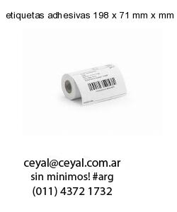 etiquetas adhesivas 198 x 71 mm x mm