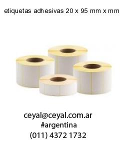 etiquetas adhesivas 20 x 95 mm x mm