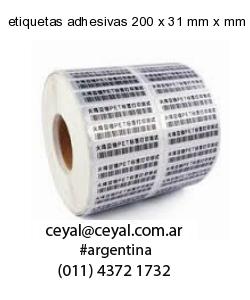 etiquetas adhesivas 200 x 31 mm x mm