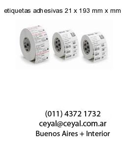 etiquetas adhesivas 21 x 193 mm x mm