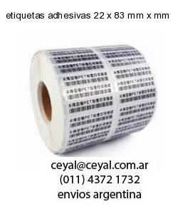 etiquetas adhesivas 22 x 83 mm x mm