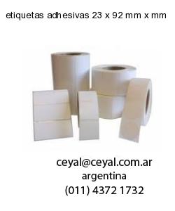 etiquetas adhesivas 23 x 92 mm x mm