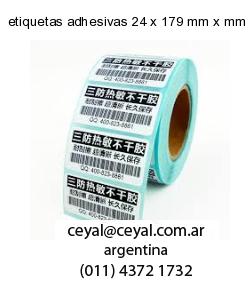 etiquetas adhesivas 24 x 179 mm x mm