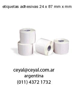 etiquetas adhesivas 24 x 87 mm x mm